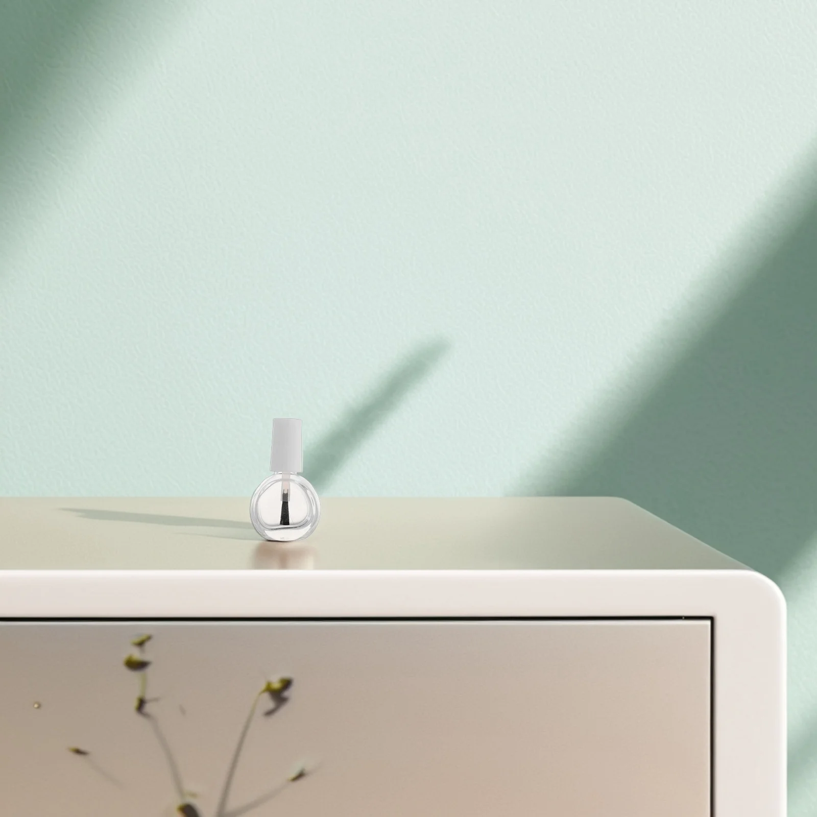 10 قطع من زجاجات طلاء الأظافر الزجاجية الشفافة مع فرشاة، حاوية عينة سهلة الاستخدام للاستخدام في فن الأظافر بنفسك أثناء السفر