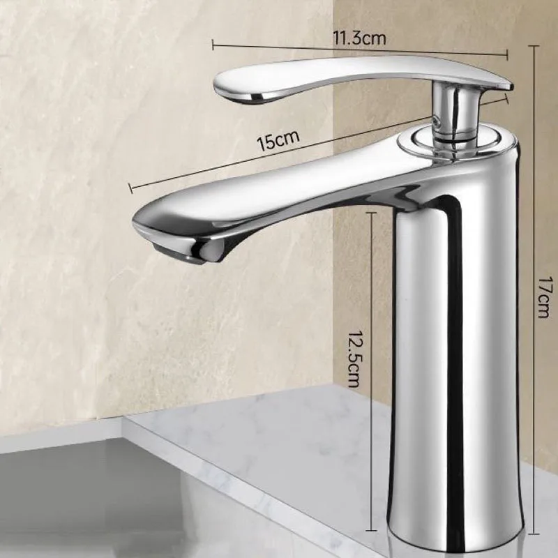 

Chrome Black Bathroom Sink Faucet Brass Modern Mixer Hot Cold Water Tap Waterfall Deck Mounted Vessel Sink Faucet