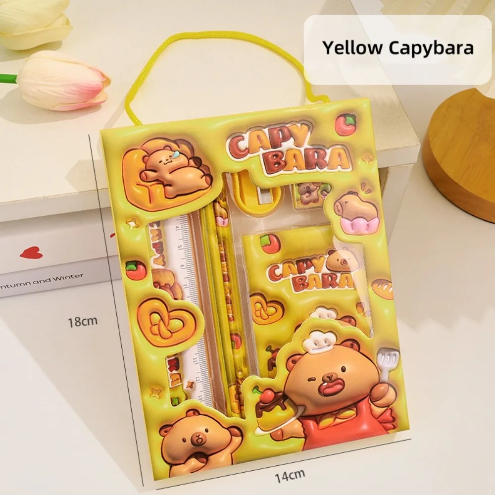 Gift 6 In 1 Stationery Set Erasers Rulers Study Stationery Set Pencils Kindergarten Birthday Gift Prizes For Students