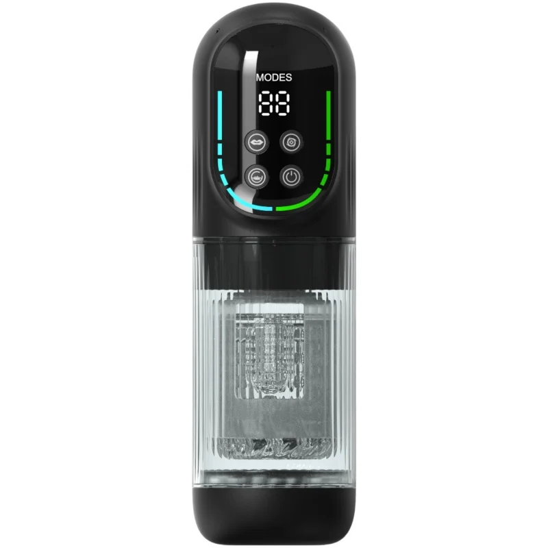 Realistic Pocket Pussy Stroker Sex Toys for Men Telescopic Blowjob Automatic Penis Pump Adult Rotating Suction Sucking Vagina