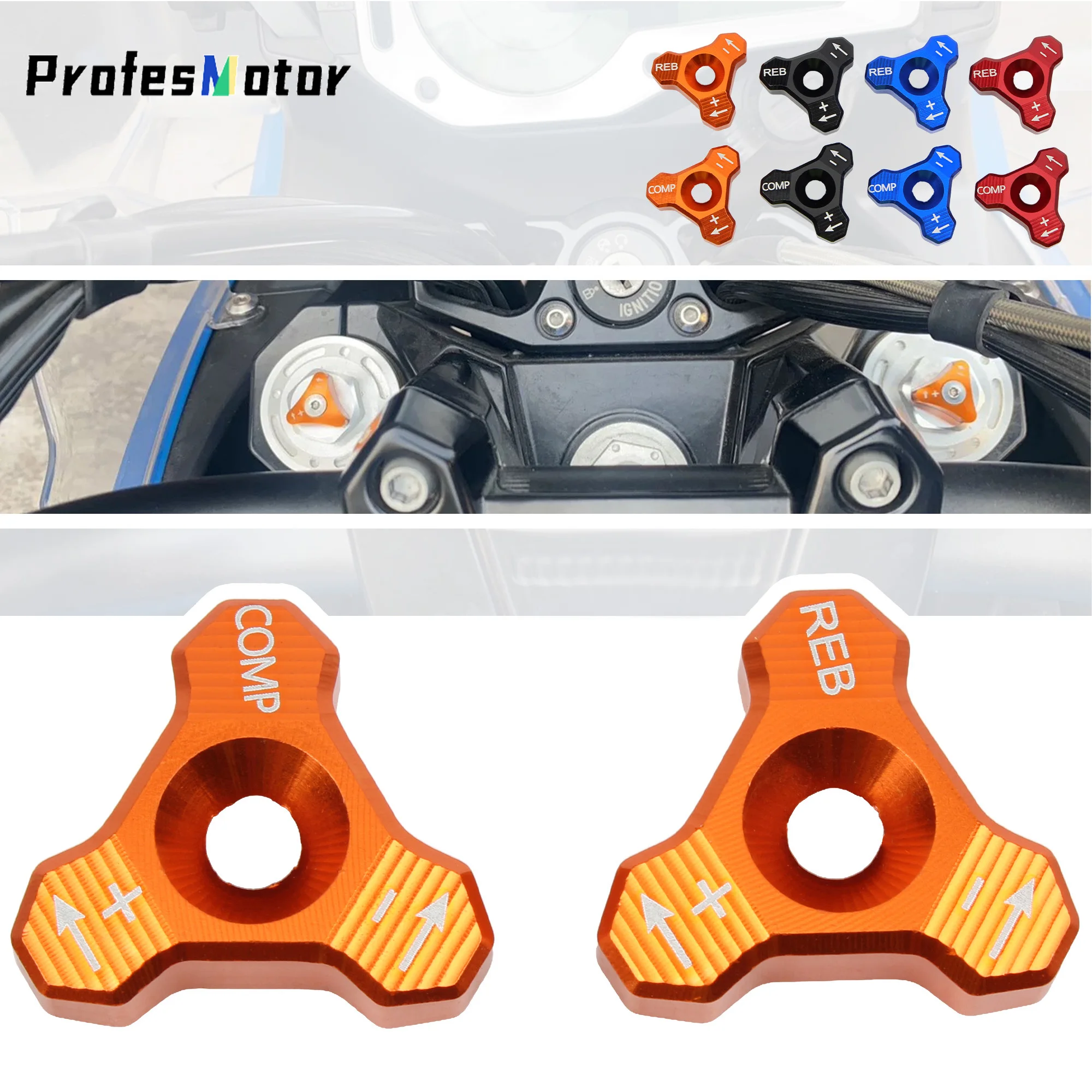 

For KTM 525 TC TE FC FE EXC SX XC Motocross Front Shock Absorber Fork Knob Adjuster Bolt For Husqvarna DSX BETA RR 125 VOGE 625