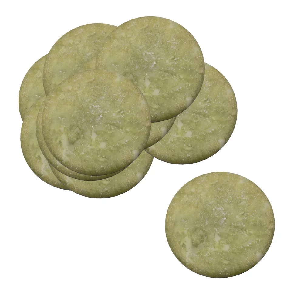 Almofada de cola para cílios, 20 peças, pedra de jade, paleta de extensão reutilizável, anti-secagem, suporte adesivo para maquiagem, festa de casamento, selfie