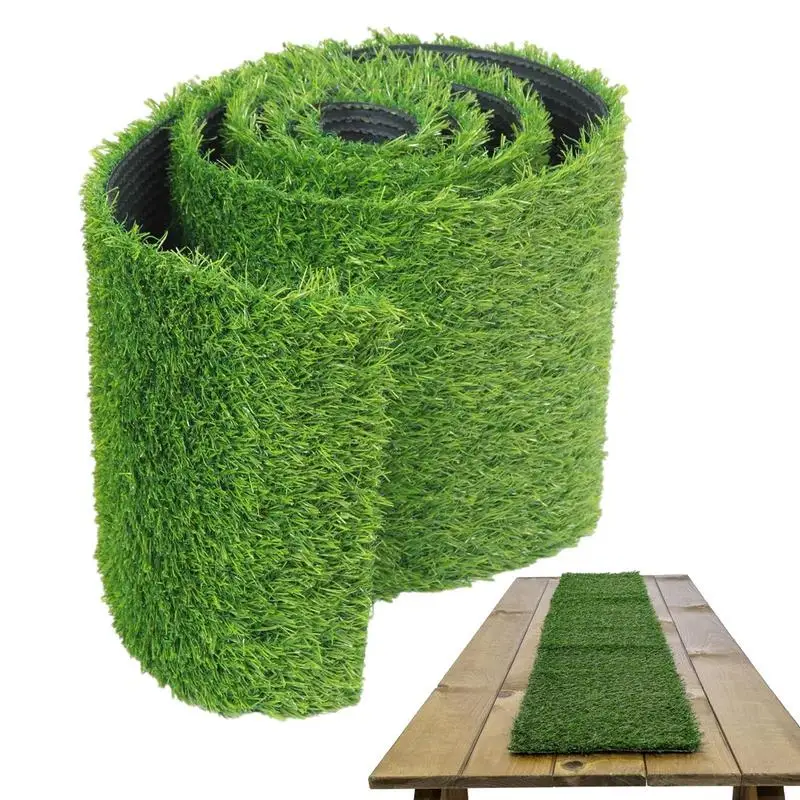 

Faux Grass Table Runner Football Turf Table Runner Fake Grass Decoration Any Shape And Size For Bridal Baby Shower Easter Party