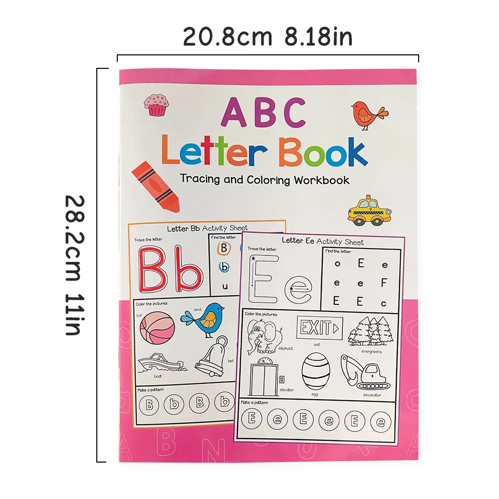 Lettres Montessori A-Z Alphabet phonique pratique cahier d'exercices apprentissage préscolaire langue anglaise maternelle écriture livre de coloriage