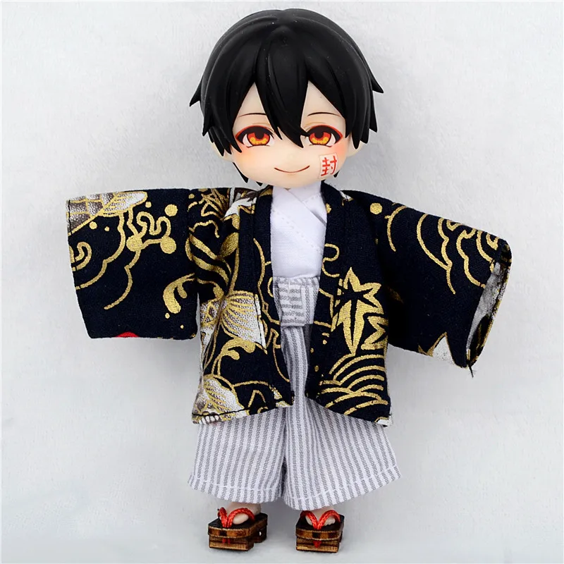 Ob11 Clothes BJD Doll Clothes Boy Girl Kimono Yukata for Ob11 Obitsu 11 Molly 1/12 BJD Doll Accessories DIY Gift Toys