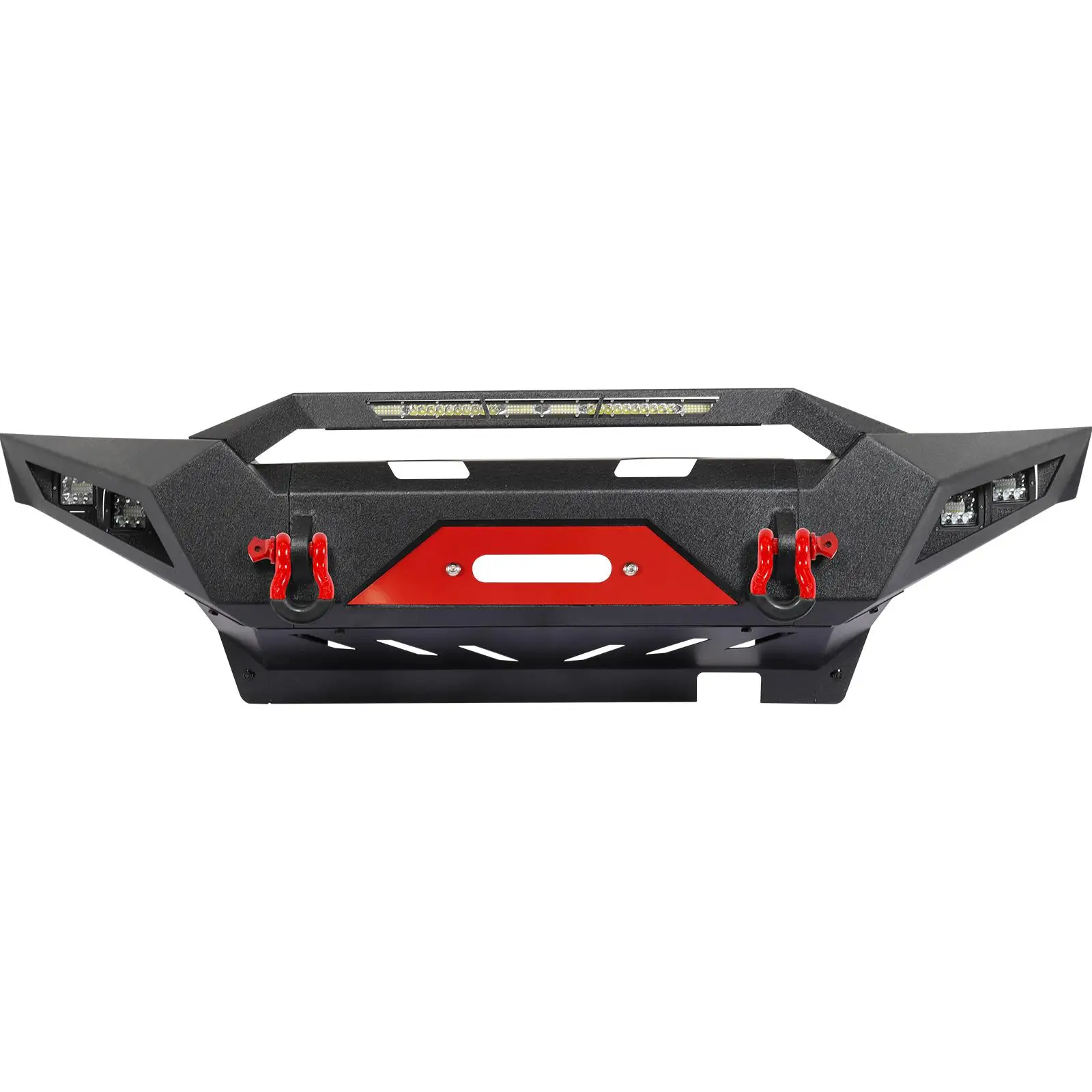 For Toyota Tacoma 2005-2015 Front Rear Bumper Steel w/ LED Lights &Winch D-rings