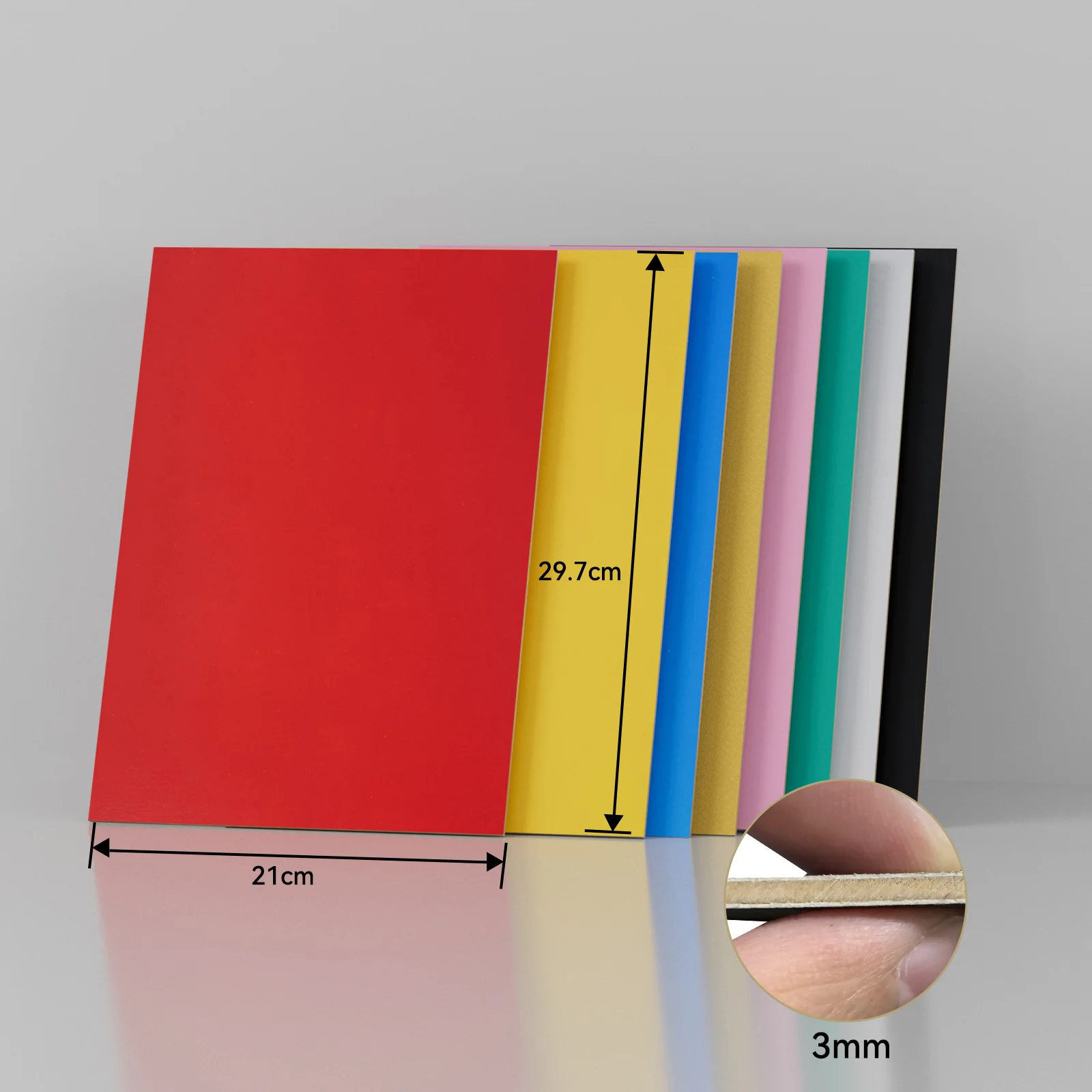 8 조각 3mm 297x210mm A4 페인트가없는 다채로운 합판 모델 만들기 레이저 절단 조각 고품질 및 천연 재료