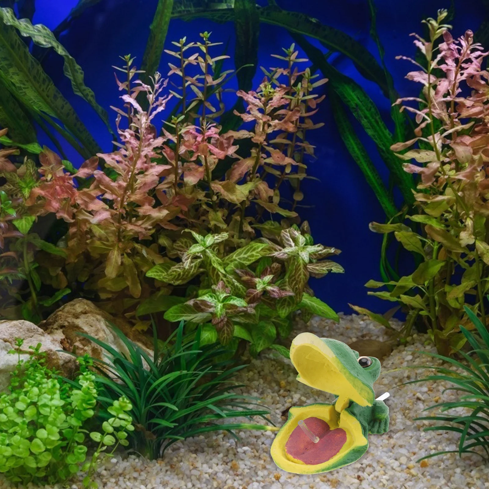 

1Pcs Green Resin Aquarium Bubble Stone Oxygen Pump Fish Tank Decoration Air Bubble Stone Frog Shape Oxygen Frog