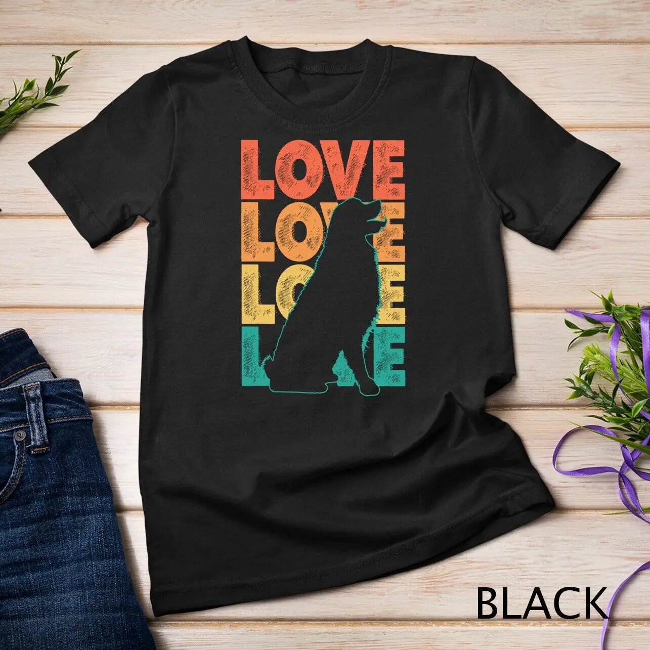 

Retro I Love My Bernese Mountain Dog Lover Theme Design T shirt