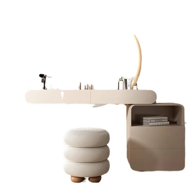

Cream wind dressing table chest integrated bedroom simple small apartment dresser