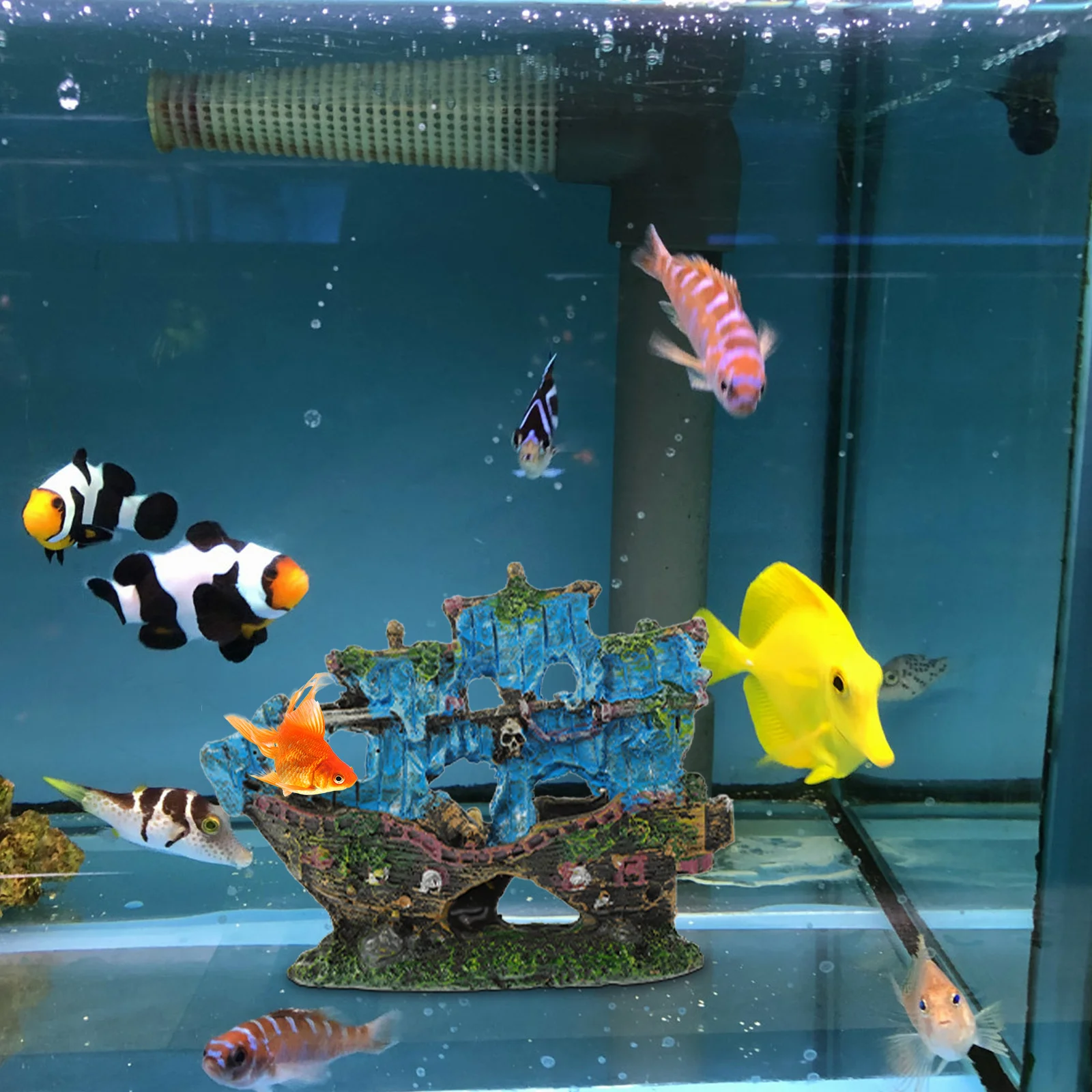 

1Set Realistic Aquarium Decor Delicate Fake Plant for Fish Tank Desktop Home Office Small Aquarium Landscaping Supplies