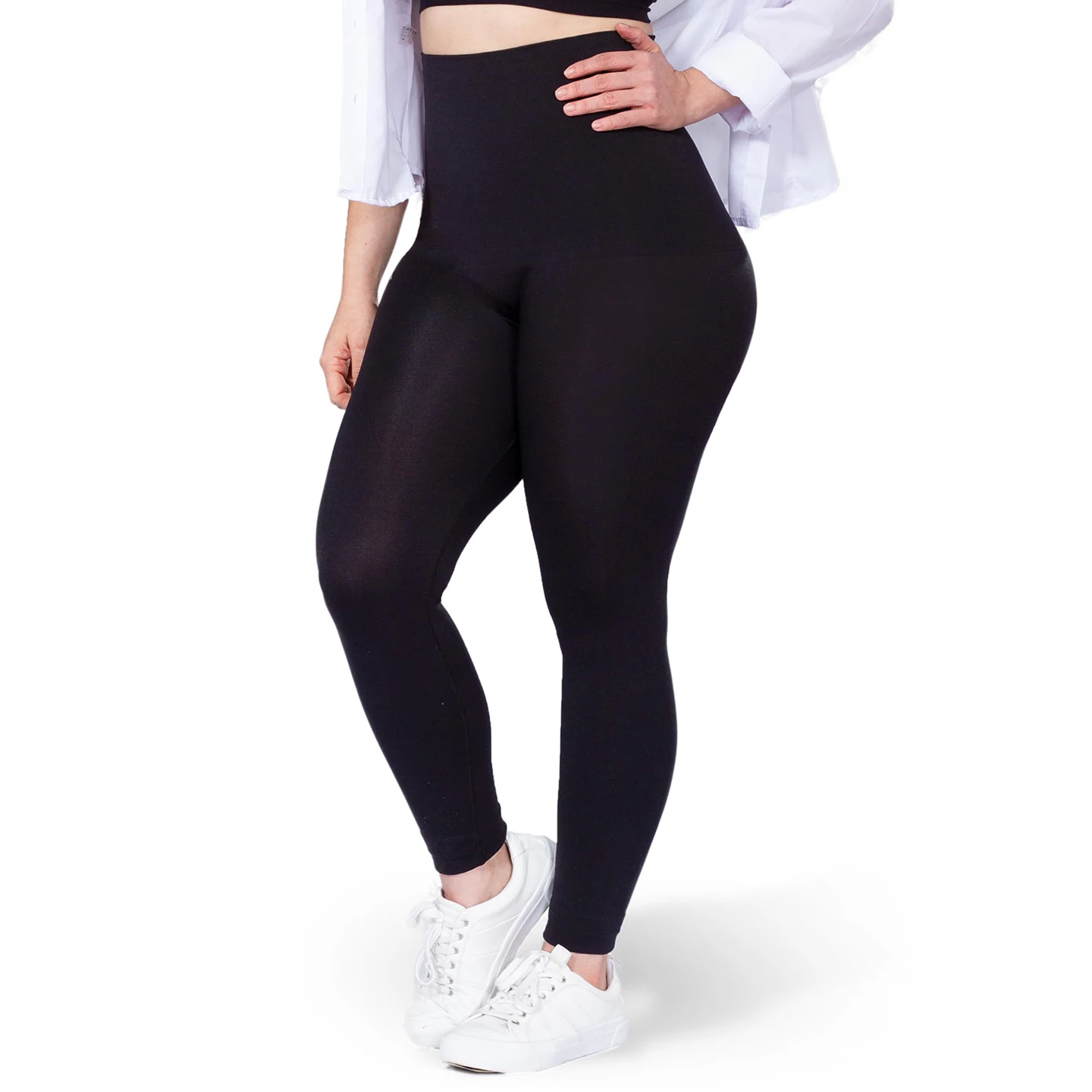 

High Waisted Tummy Control Leggings Women's Nine-Foot Base Layer Pants Tightening Hip Raising Regular Thin Casual Nylon ...