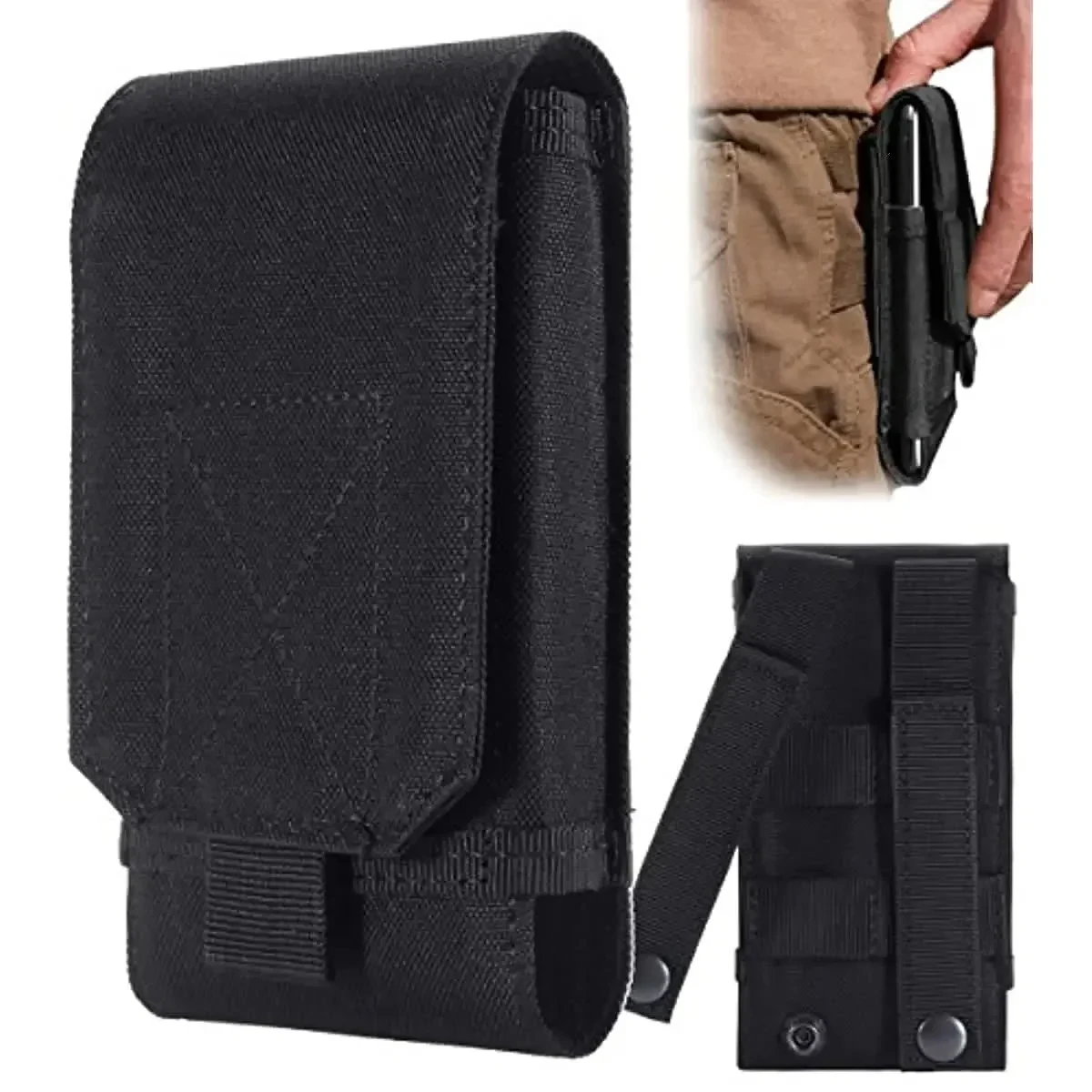 6 Inch Cell Phone Pouch Waist Bag Molle Outdoor Universal Running Mobile Phone Case Bag Camping Hunting Accessories Pouch