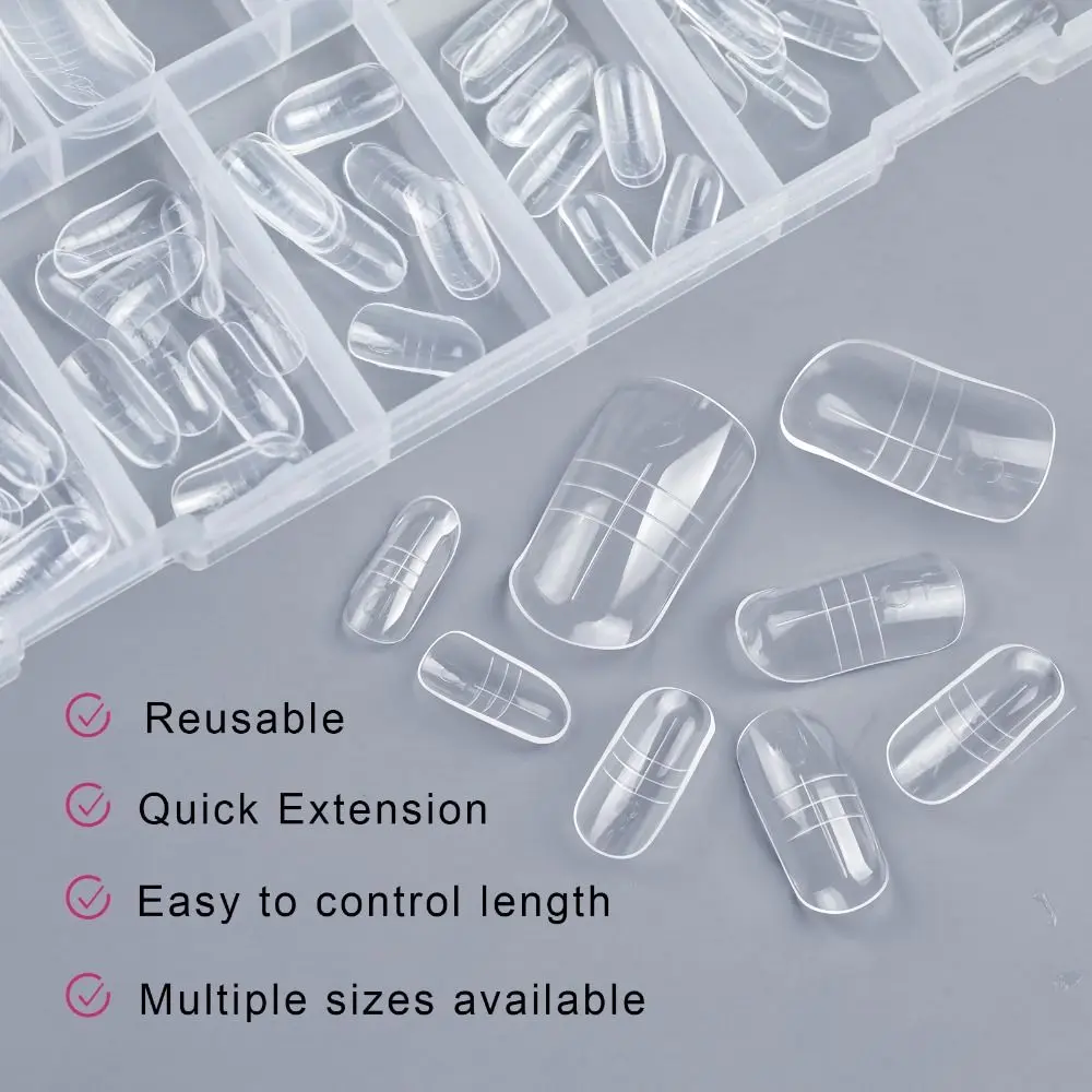 150PCS New Full Cover Clear Toe Nail Extensions Durable DIY Manicure Press On Nails Fake Toe Tips Barefoot Decor
