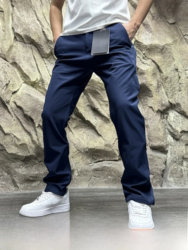 

Fce Lined Soft ell Casual Pants Men's Long Trousers Outdoor Winter High End Durable Youth Active Sle Straight Leg Jeans