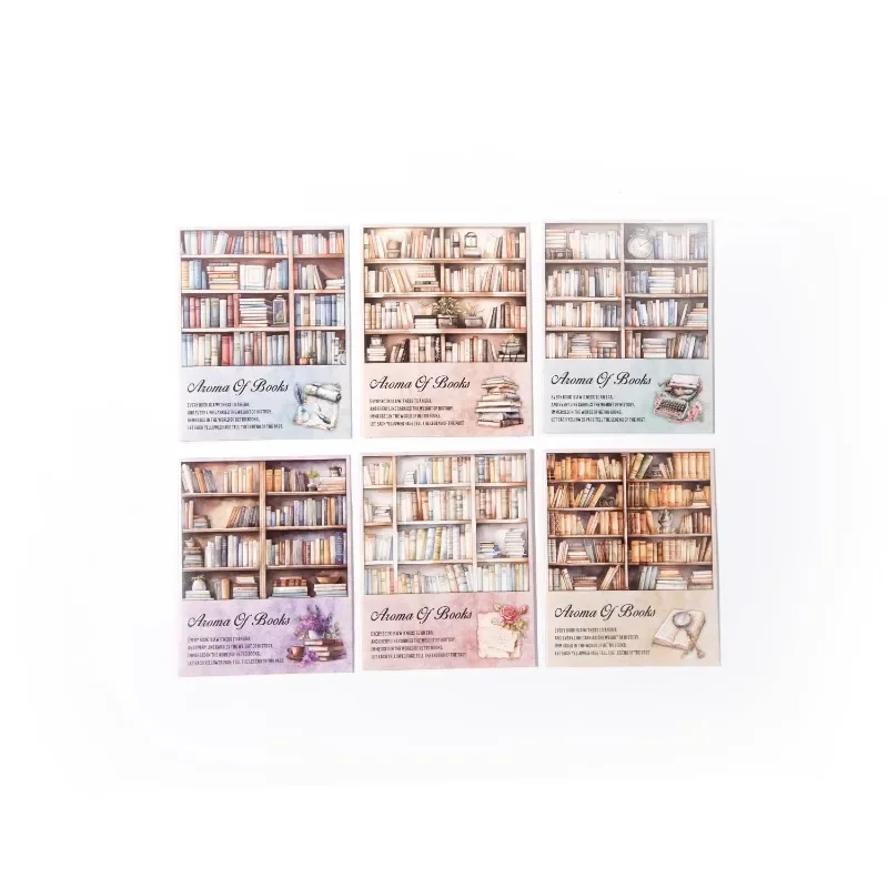 20Sheets PET Stickers Book Fragrance Liying Retro Style Handmade Collage Materials Supplies Package Base Scrapbook 113*75mm image 6
