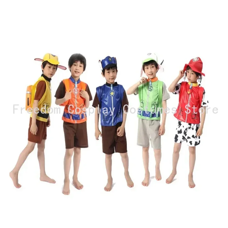 코스프레 어린이 남아 여아 생일 만화 패트롤 도그 라이더 파티 역할 크리스마스 선물 할로윈 의상;3,v'5.t;8