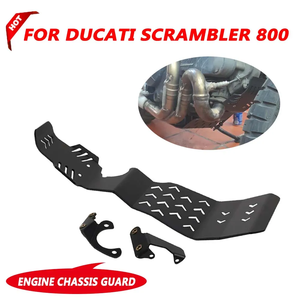 

For DUCATI Scrambler 800 Scrambler800 2015- 2023 Motorcycle Accessories Engine Base Chassis Guard Skid Plate Belly Pan Protector