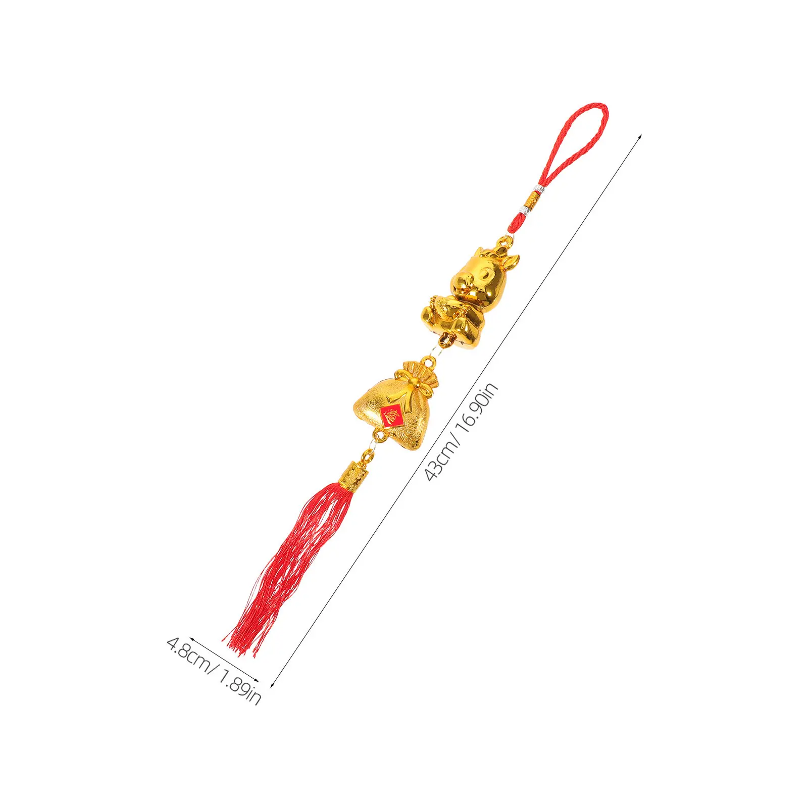 6Pcs Chinese New Year Horse Hanging Tassel Ornaments Lucky Charm Decorations for Spring Festival Wall Bonsai Tree Car view 5
