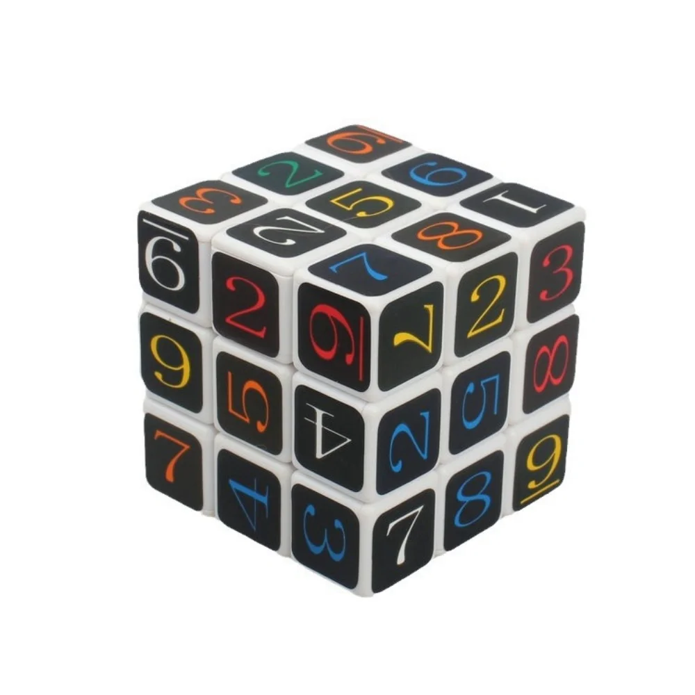 TiSe 3x3 Number Magic Cube 57mm Six Color Stickers 3X3X3 Super Difficulty 4 Colors Personalized Professional Speed Puzzle Toy