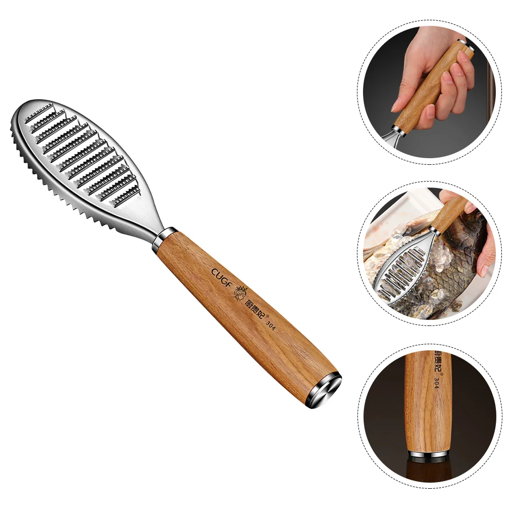 Fish Scaler Scraping Tool Tweezers Remover for Skin Cleaner Stainless Steel Scraper Cleaning Brush Kitchen Gadget Peeler