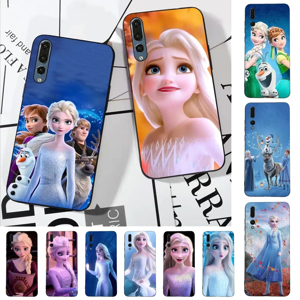 Disney Frozen Elsa Princess Phone Case For Huawei P 8 9 10 20 30 40 50 Pro Lite Psmart Honor 10 lite 70 Mate 20lite