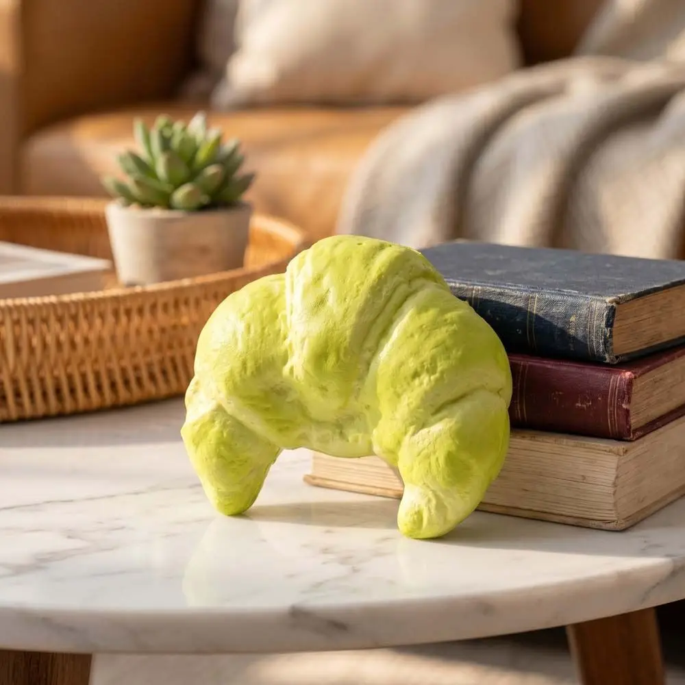 Slow Rising Squishy Croissant Squeeze Toy Hand Relaxing Calming Bread Squishy Toy Pinch Super Soft Sensory Fidget Cake