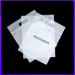 100pcs Custom LOGO Recycled Materials Self Adhesive Seal Transparent Frosted Soft Plastic Bags for Clothing Brand Gift Packaging