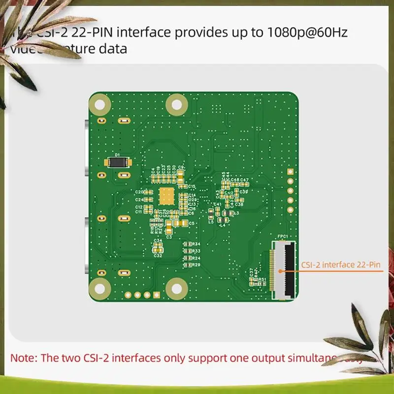 ABDW-C792 - متوافق مع وحدة CSI وI2C لوحدة التقاط الفيديو Gopro DSLR 1080P@60 هرتز CSI