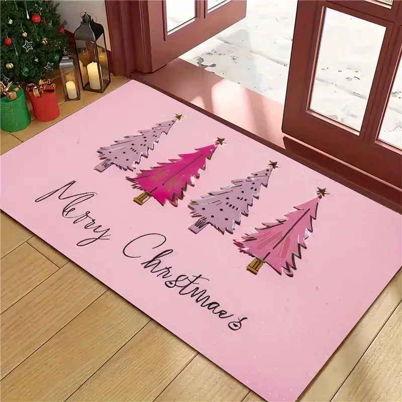Charming Nordic Elf Design Washable Floor Mat Decorative Door Rug Perfect For Indoor Outdoor Entryway Welcome Accent