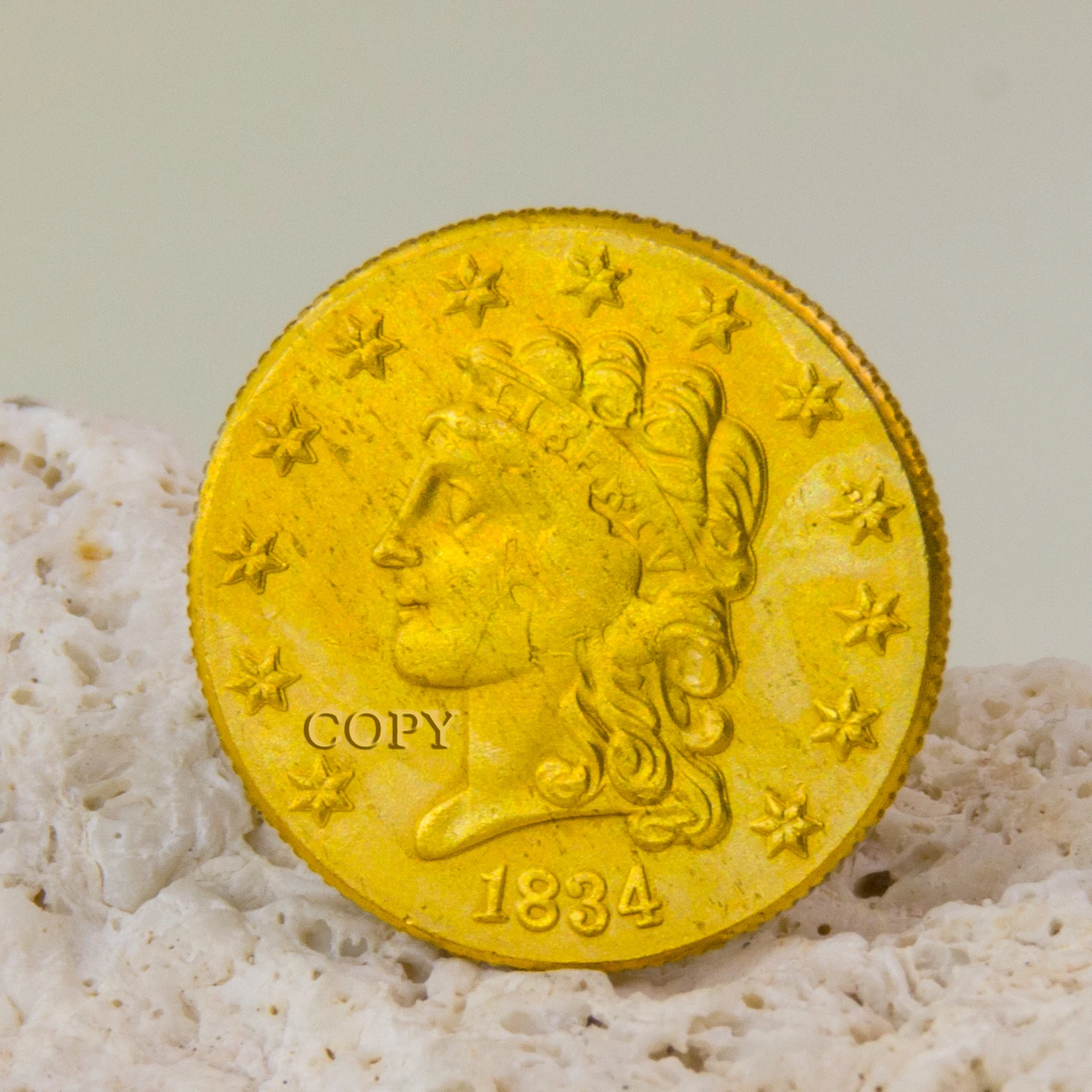 

1934/1936/1937/1938 US 2.5 Dollar Gold Coin Liberty Eagle Morgan Collectible Decoration Commemorative Fake Coin