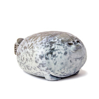 20cm Cute Chubby Angry Blob Seal Pillow 3D Novelty Toy Sea Lion Plush Toy Stuffed Doll Birthday Gifts for Kids