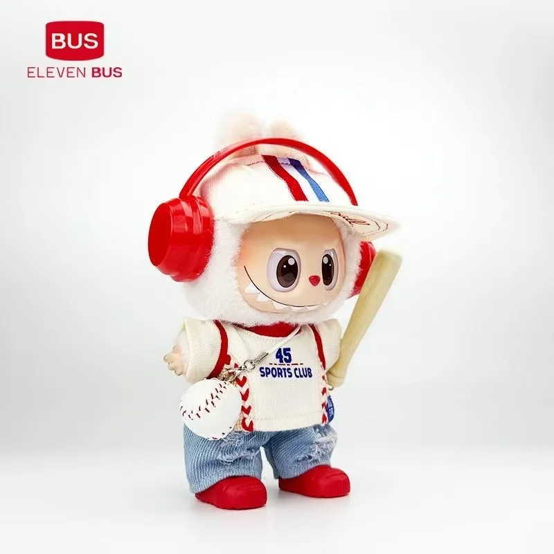 

Mini Plush Doll'S Clothes Outfit Accessories For RUGBY WEAR Labubu V1 V2 Idol Dolls Goose Dinosaur Macaron Clothing Gift