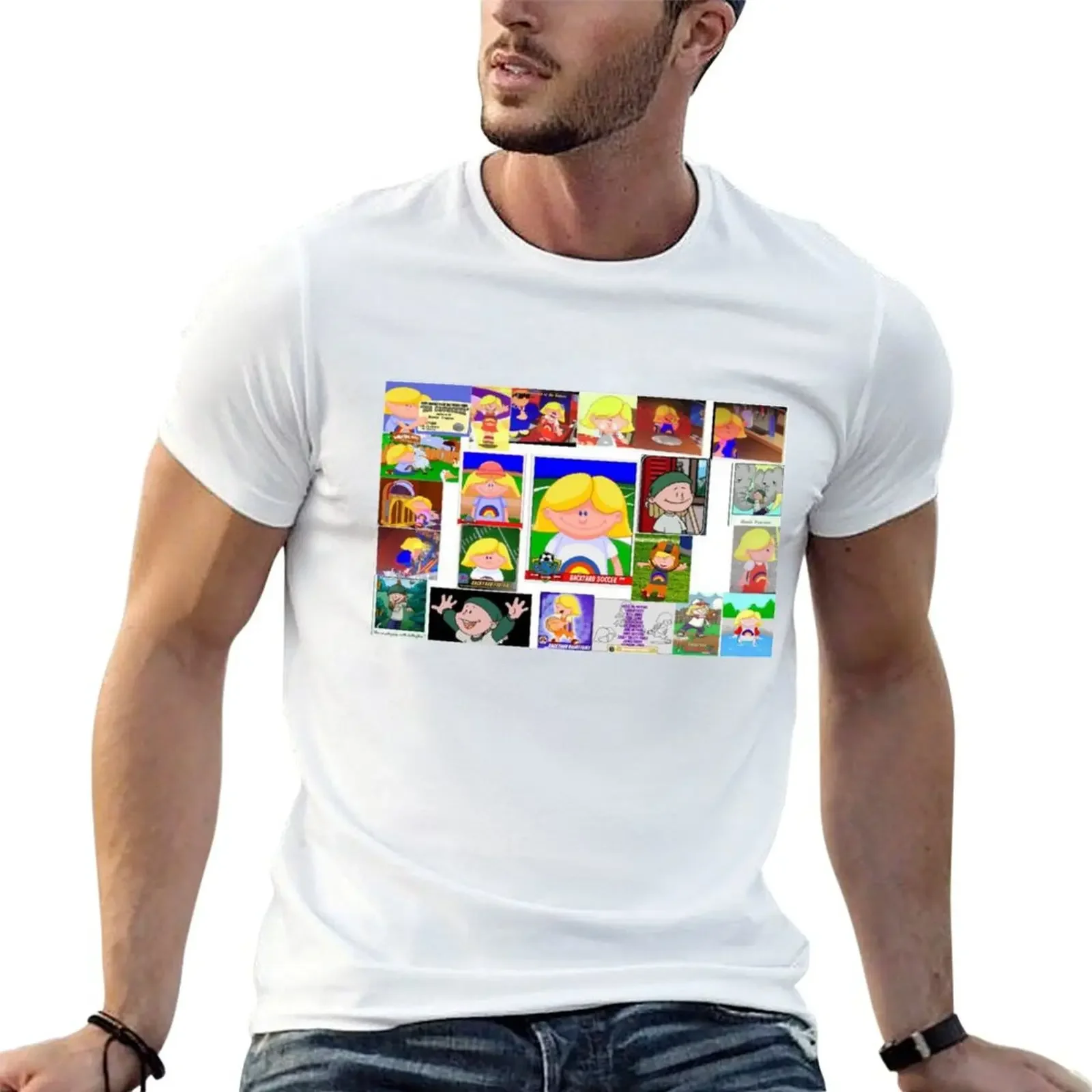 Annie Frazier collage T-shirt vintage clothes vintage shirts graphic tees tops mens cotton t shirts