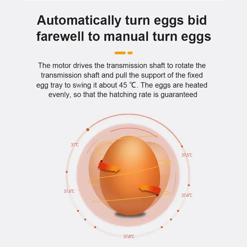 88 Eggs Incubator Trays Fully Turning Tray Automatically Turn Eggs Poultry Incubation Equipment For Quail Birds