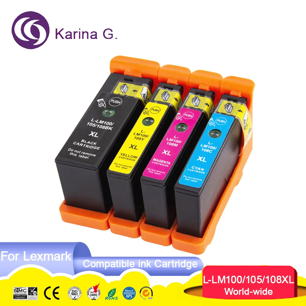 

Compatible for LM100 LM105 LM108 ink cartridge for Lexmark S301 302 305 S405 409 S505 S605 S308 S408 S508 S608 815 816 etc.