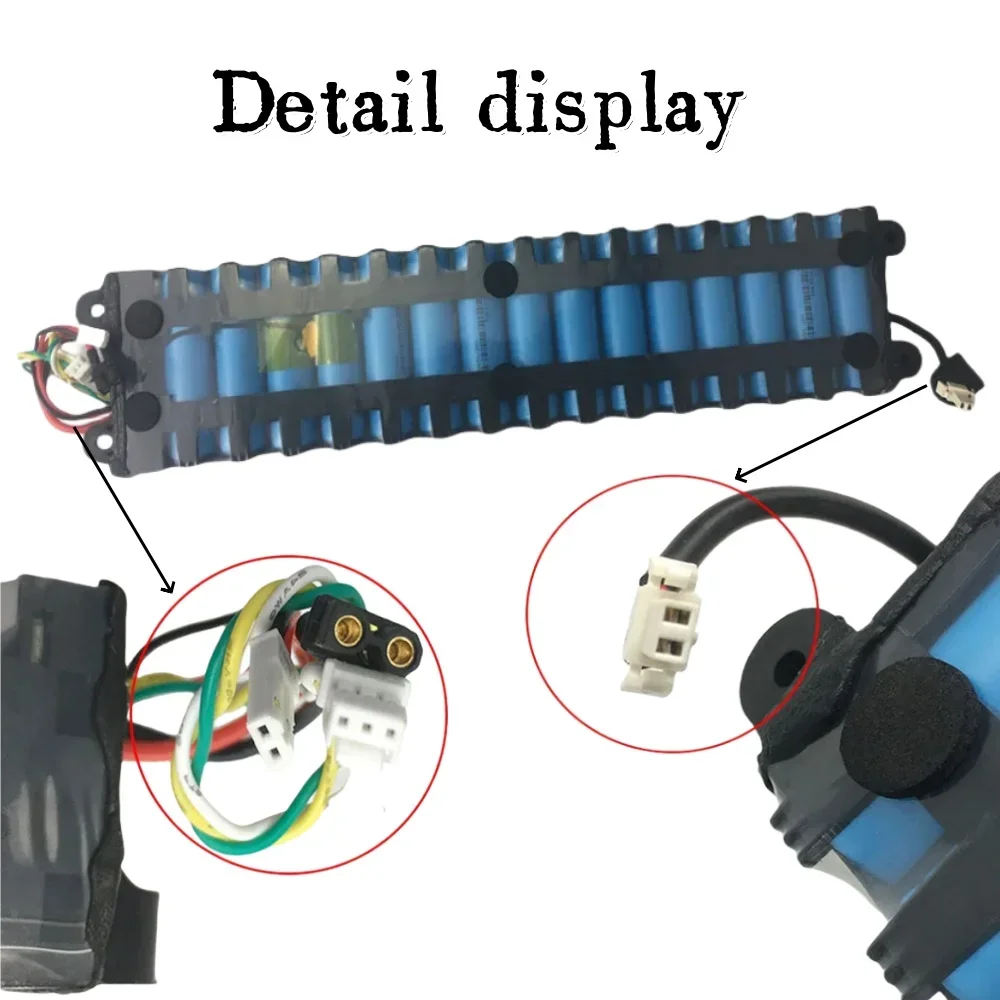 7.8Ah36V 10S3Plithium battery pack, suitable for Xiaomi M365 18650 NE1003-H battery communication interface discharge tail light