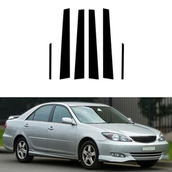 6pcs Door Window Pillar Posts Trim Molding Cover Stickers Accessories for Toyota Camry XV30 2002 2003 2004 2005 2006