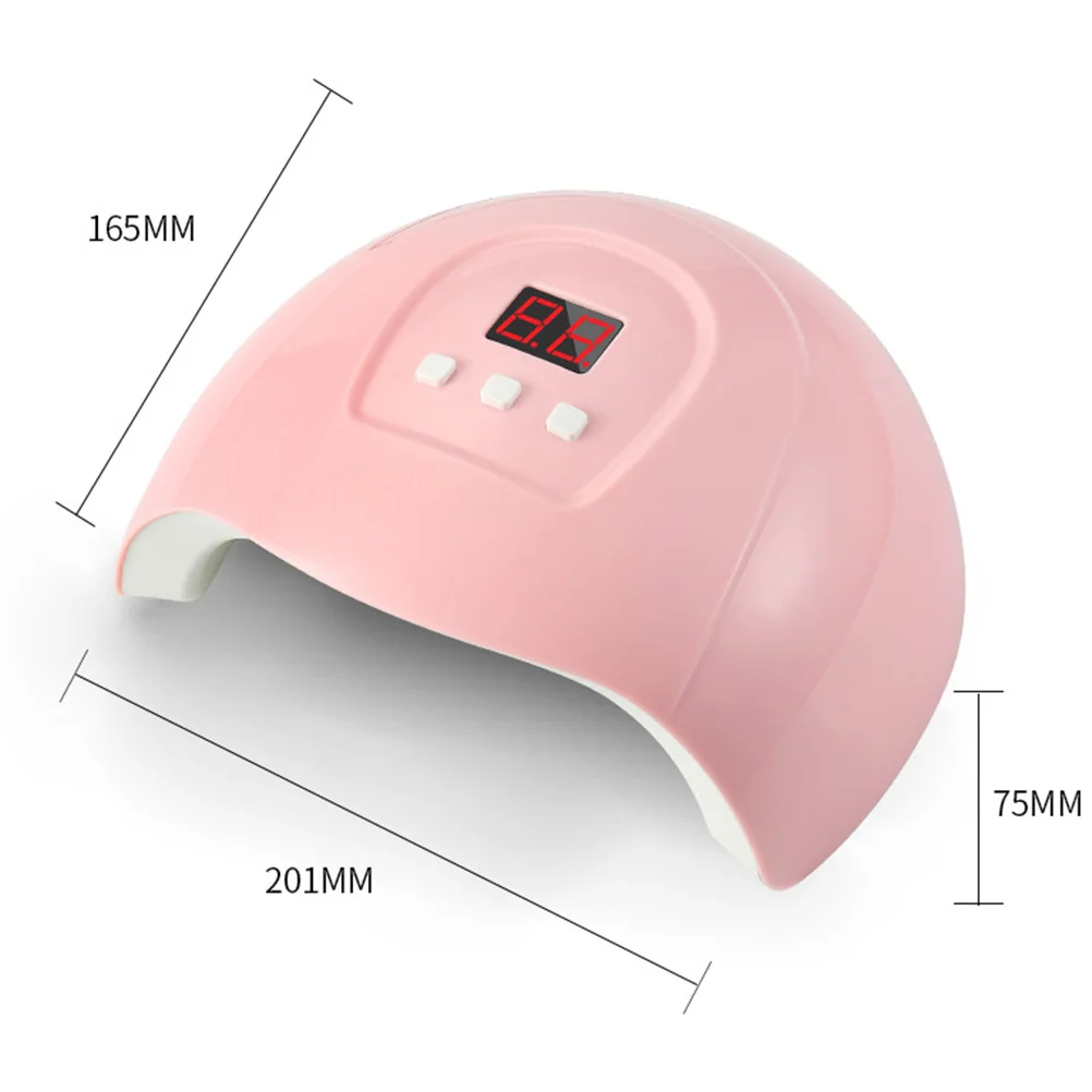 Maniküre-Trockner, LED, Rosa, 54 W, langlebig, ABS, Infrarot-Sensor, hohe Leistung, schnell trocknend, Nagelkleber, Cat-Eye-Maniküre-Trockner