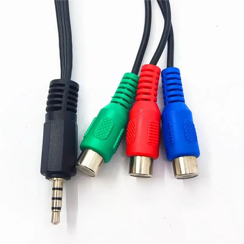 Audio Video Adaptor Cable Simple Clear Design Av Video Cable Soft Audio Video Cable With Pure Audio Signal Transmission For TV