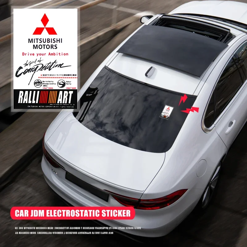 

Waterproof Glass Static Decal Sticker Car Accessories for Mitsubishi Montero Sport Strada L200 Xpander V73 V93