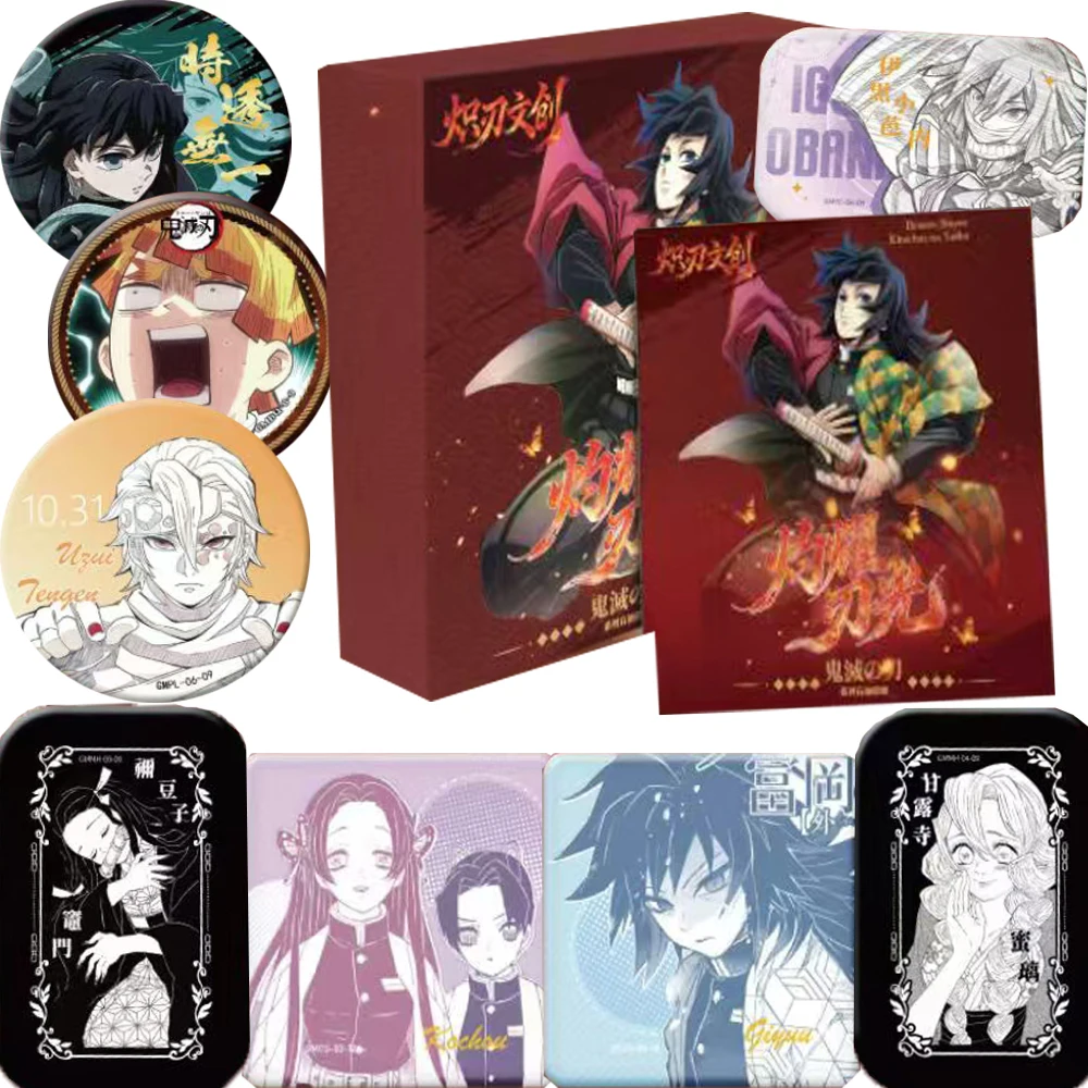 

Demon Slayer Exquisite Creative Badge Collection Unique Visual Art Design Anime Figures Personality Brooch Accessories Toy Gift