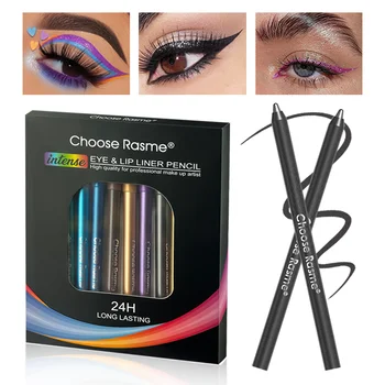 Ensemble de 12 couleurs de bâton d'eye-liner à paillettes et scintillantes – Crayon d'eye-liner de ton bleu longue tenue avec une Application fluide – Polyvalent