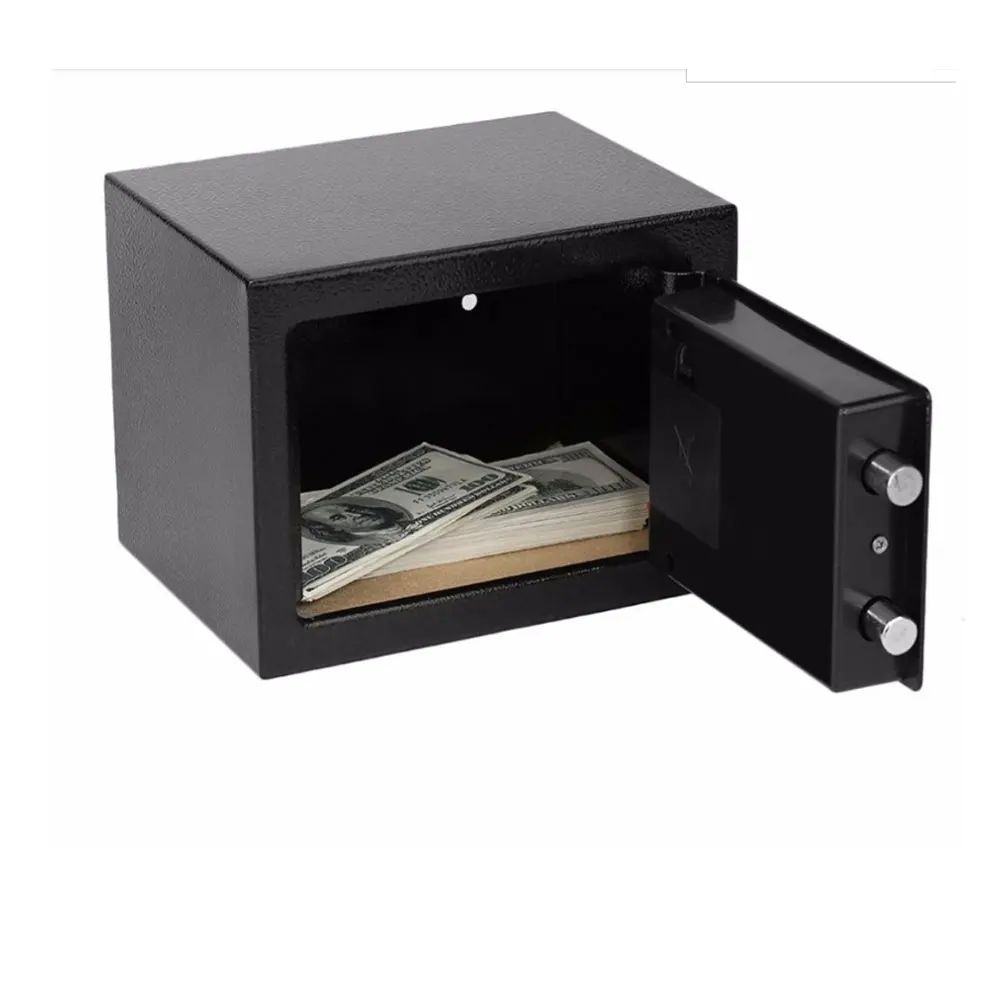 Digital Safe Box Mini Steel Safes Money Bank Small Household Password Key Safety Security Box Keep Cash Jewelry Document