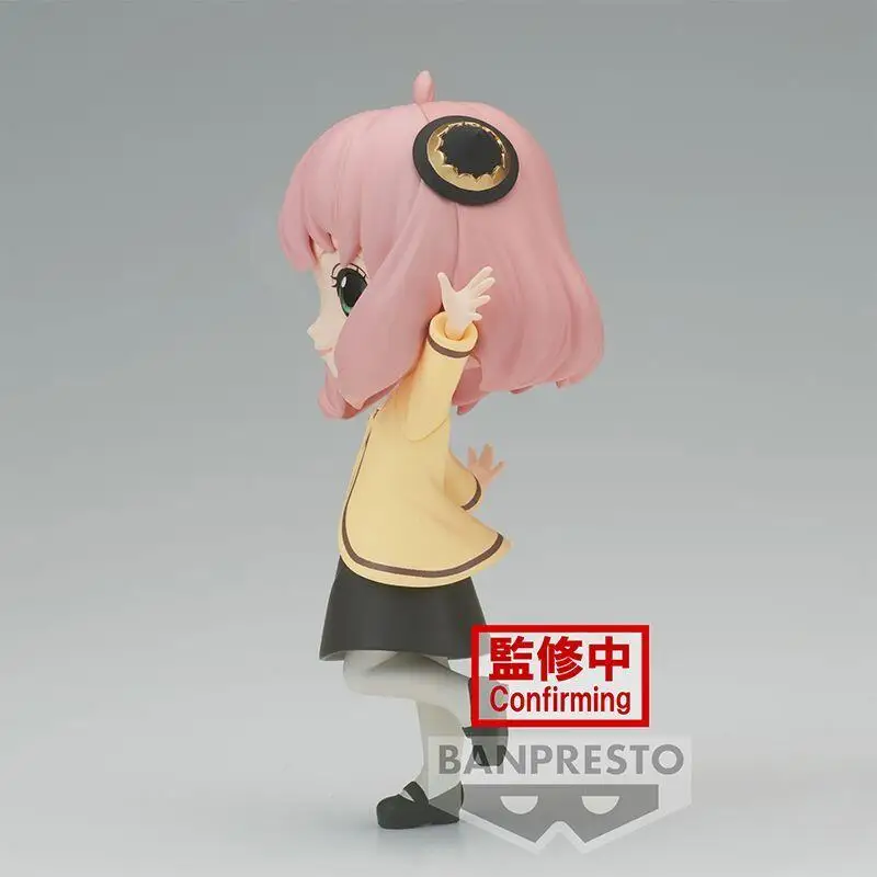 BANDAI Anime SPY×FAMILY Qposket Anya Forger Go Out Figuras de acción Estatua de Pvc Modelo Muñecas Adorno coleccionable Juguete Regalos para niños