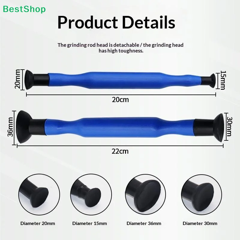 2Pcs Manual Valve Lapping Grinding Sticks Grips With Suction Cup Valve Lapping Set For Cylinder Engine Valve Dust Grinding