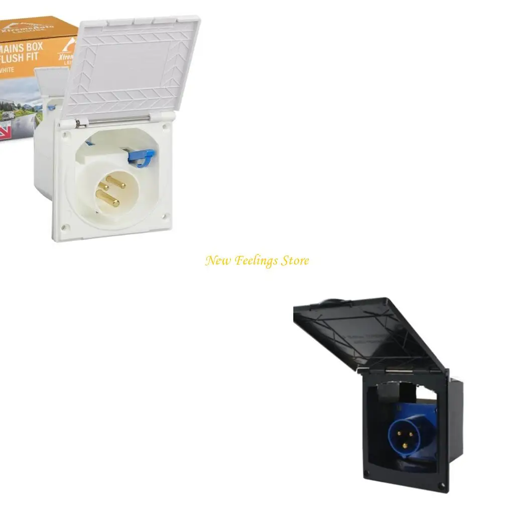 

220V-240V 16A 23A впускной впускной прибор RV Campers Power Twist Lock с крышкой