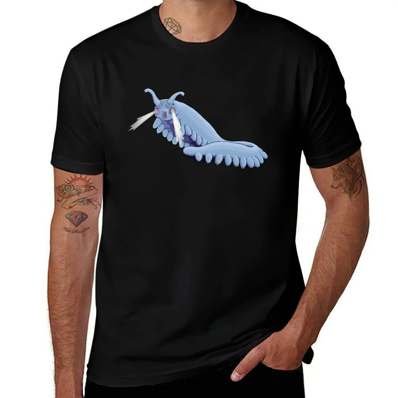 

Blue Onychophora velvet worm T-Shirt funny t shirts man man t shirt designer T-Shirt
