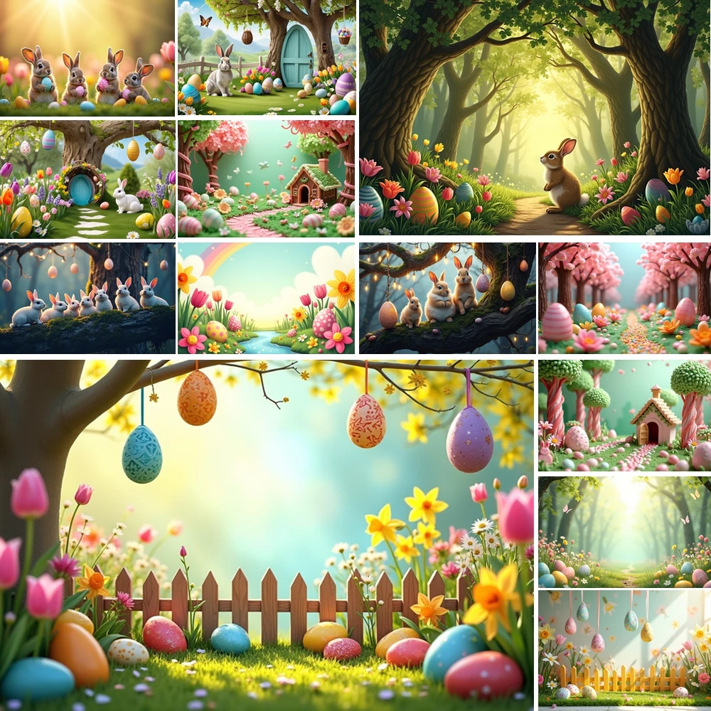 

MOON.QG Decoration Easter Backdrop For Photography Glowing Cross Cave Path Background Photozone Photocall Photobooth Accessories