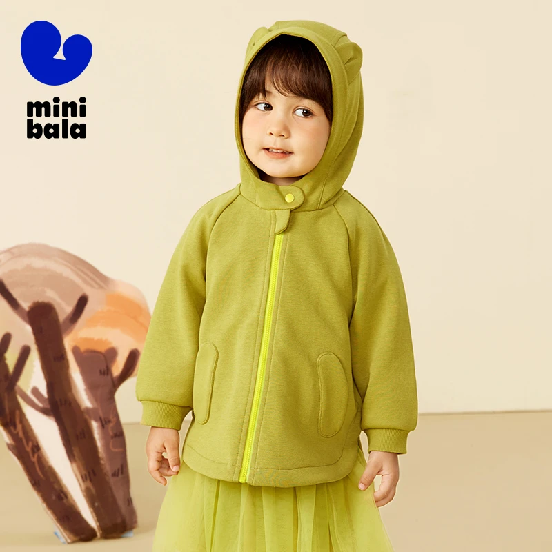 Mini Bala Jackets Boys and Girls Hooded Jackets 2024 Autumn New Arrival Baby Fashion Jackets